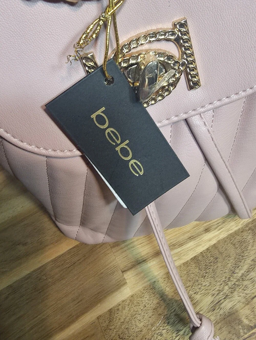 Bebe Bag Backpack Handbag Mini NWT Blush Pink